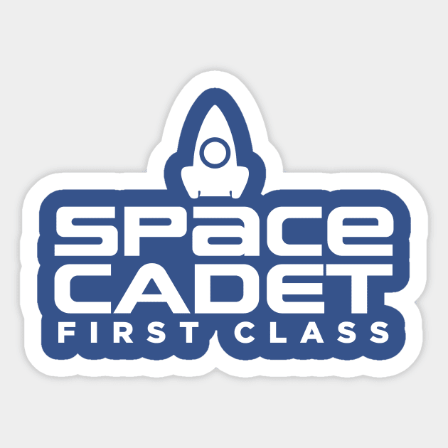 SPACE CADET First Class Sticker by BRAVOMAXXX